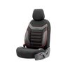 Чехлы на сиденья OTOM INDIVIDUAL 2+1 черный с красным IND201
