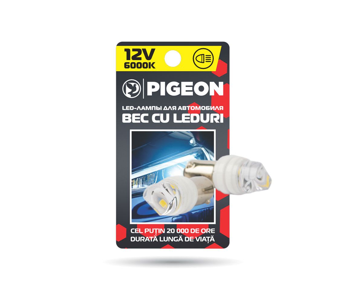 Lampa cu leduri gabarite Pigeon cu cartus (2 LED) lungi 2 buc