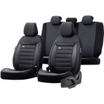 Чехлы на сиденья OTOM Prestige 2+1 (черные с красным кантом)