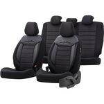 Чехлы на сиденья OTOM Comfortline 2+1 (черный с синим кантом)