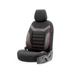 Чехлы на сиденья OTOM INDIVIDUAL 2+1 черный с красным IND201