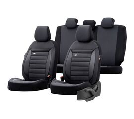 Чехлы на сиденья OTOM Prestige 2+1 (черные полосы)