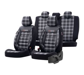 Чехлы на сиденья OTOM GTI Sports клетка серая GTI-807 2+1