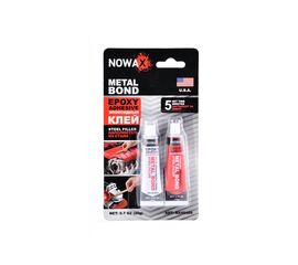 Эпоксидный клей 20g. двухкомпонентный NOWAX (серый для металла)