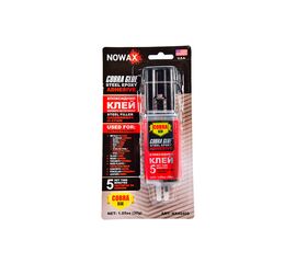 Эпоксидный клей шприц 30g. NOWAX (серый для метала)