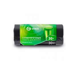 GRASS Мешок для мусора ПНД 30 л. 13 мкр рул. 30 шт