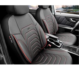 Чехлы на сиденья OTOM CORE черный с красным COR3202 2+1