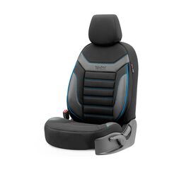Чехлы на сиденья OTOM INDIVIDUAL 2+1 черный с синим IND203