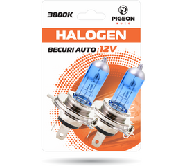 Лампочки для фар синие H4 12V 60/55W 2 шт. PIGEON
