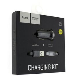 Hoco Зарядка Z1 2,1А+шнур apple 