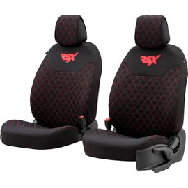 Накидка на сиденье 2 шт OTOM RSX чер/красн