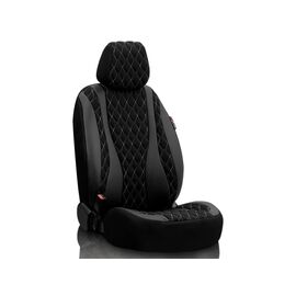 Чехлы на сиденья OTOM Emperor EMP602 (черный с серой ниткой)