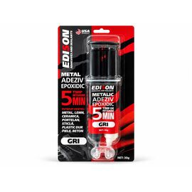 EDISON Эпоксидный клей шприц 30g (серый для метала)
