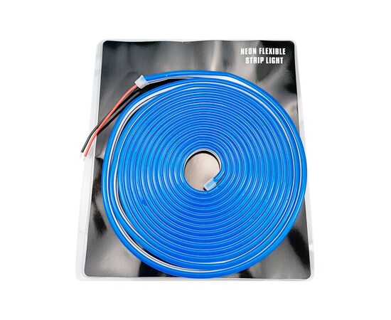 Светодиодная лента гибкий неон синий 5м.