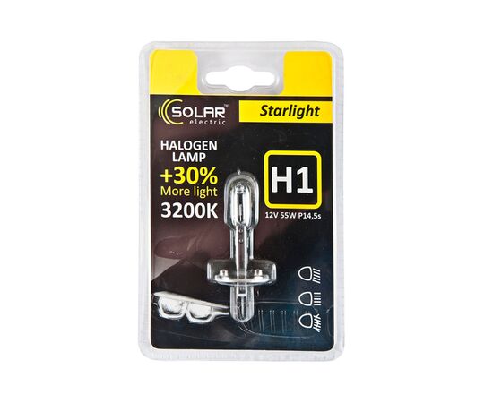 Solar H1 12V 55W P14,5s Starlight + 30%, blister