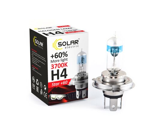 Solar H4 12V 60/55W P43t-38 Starlight + 60% box