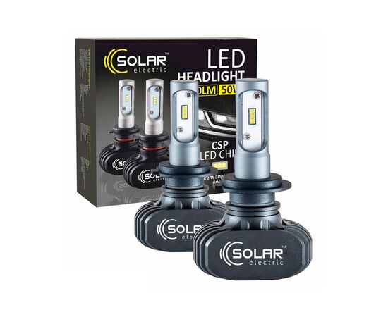 LED SOLAR H11 (9005) 12/24V 6000K 4000Lm 50W Seoul CSP 19x19