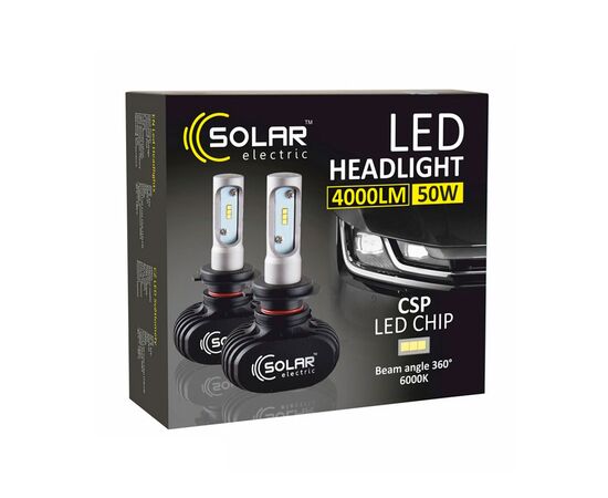 LED SOLAR H7 12/24V 6000K 4000Lm 50W Seoul CSP 19x19