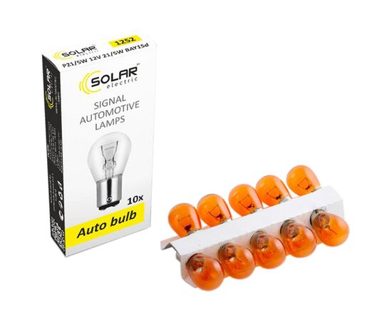 Solar PY21W 12V 21W BAU15s Amber