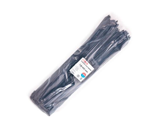 Хомут пластиковый 450mm*7,6 черные CARLIFE