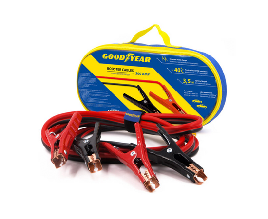 Провода для прикуривания 500A, 3,5м Goodyear