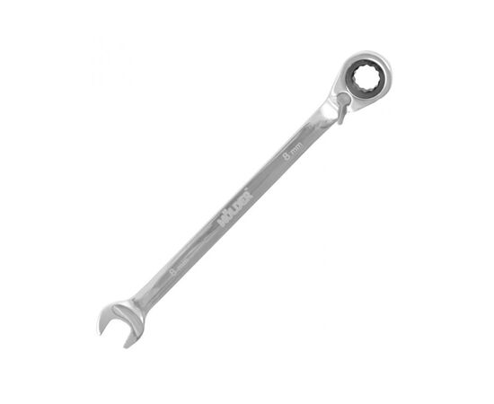 Ключ рожково-накидной 8 mm с переключателем Molder MT59008