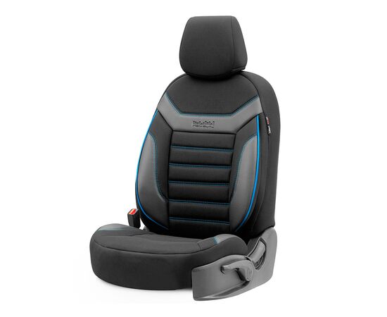 Чехлы на сиденья OTOM INDIVIDUAL 2+1 черный с синим IND203