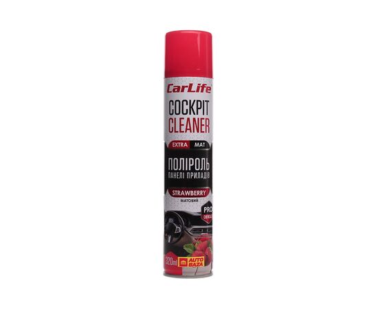 Carlife Полироль пластика Strawberry MAT CF343 320мл 