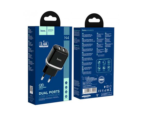 Hoco Розетка 220V N4 Aspiring dual port