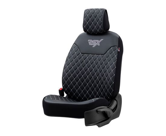 Накидка на сиденье OTOM RSX DIAMOND кожа RSXD-102  чер/бел