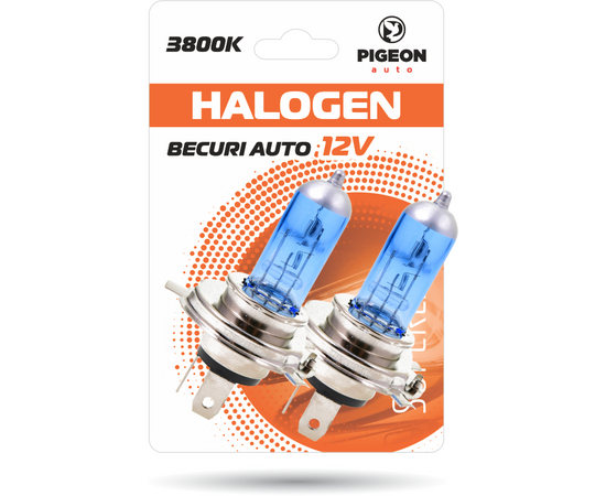 Лампочки для фар синие H4 12V 60/55W 2 шт. PIGEON