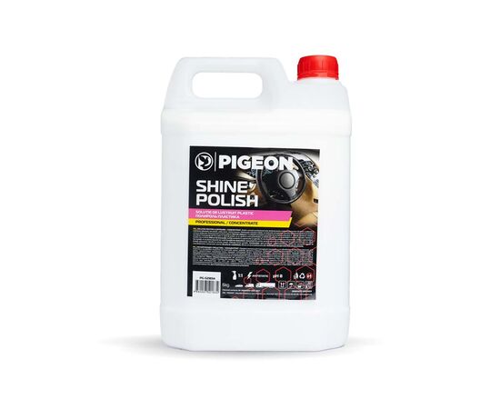 PIGEON Полироль для кожи, резины и пластика "Shine Polish" 5 л