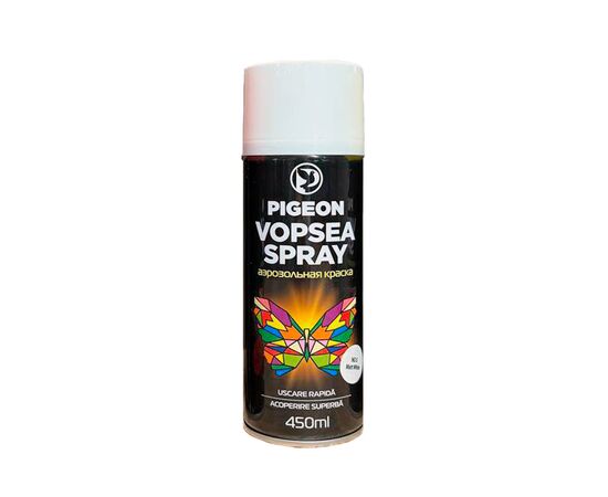 Краска аэрозоль 5 Pigeon 450 ml. PG-10 (белый мат)