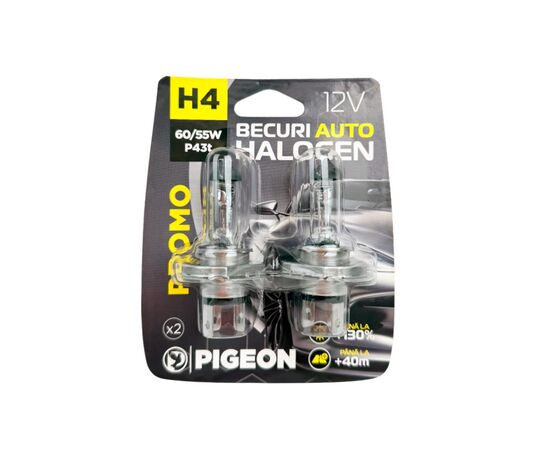 Лампочки для фар H4 12V 60/55W P43t 2 шт. PIGEON