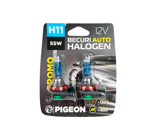 Лампочки для фар синие H11 12V 55W PGJ19 2 шт. PIGEON