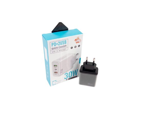 Зарядное устройство сетевое PD+2USB AN-30W